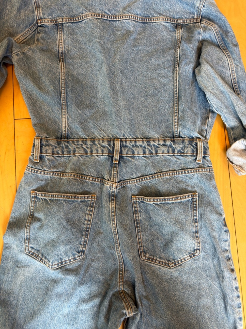 Zara Blue Denim Women’s Overalls Jumpsuit - Picture 8 of 9